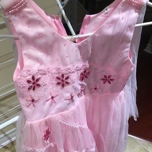 Fancy girls dress size 8 pink